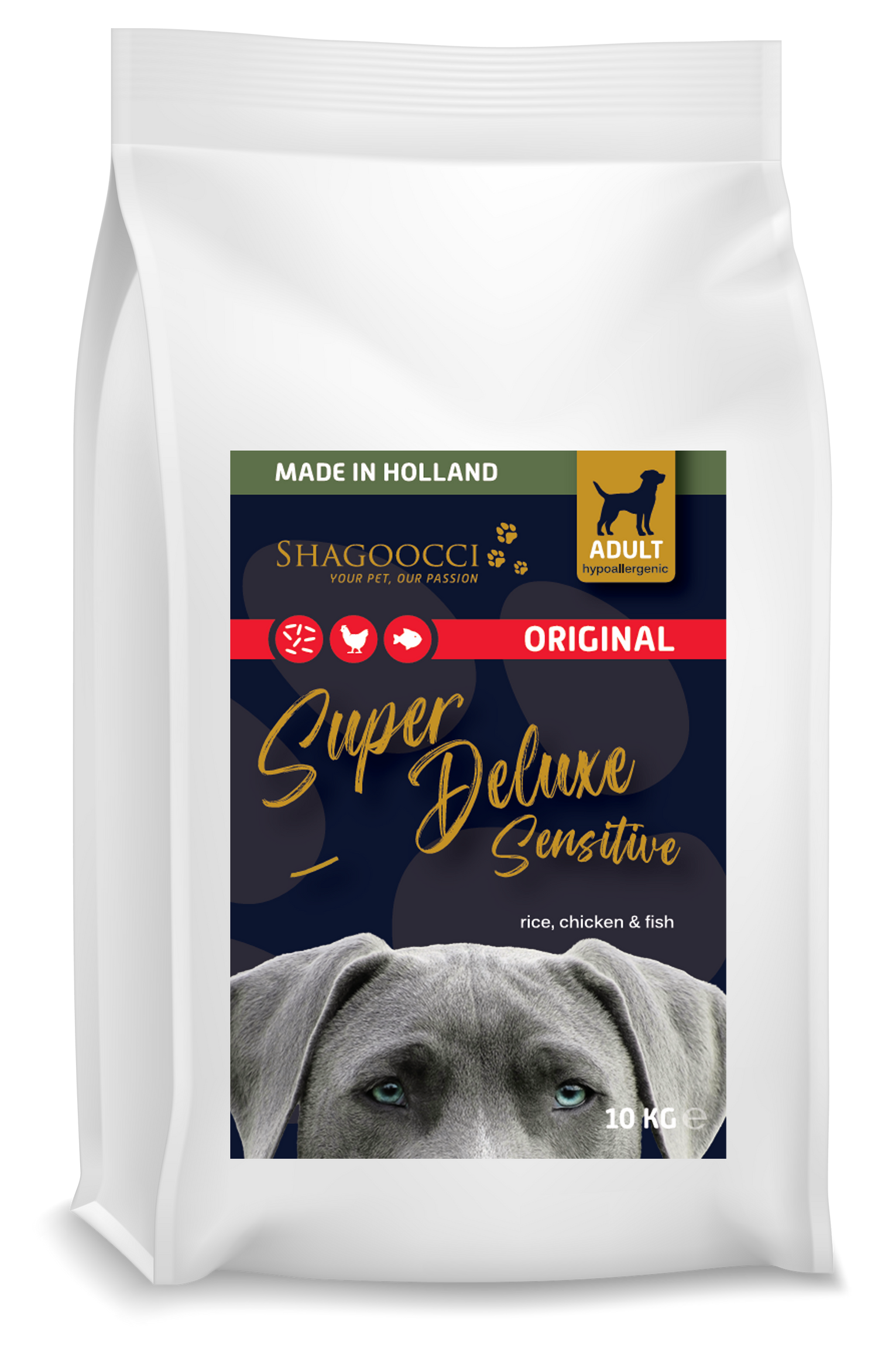 Original - Super Deluxe Sensitive - Rice, chicken & fisch - Adult Hypoallergenic 10 kg