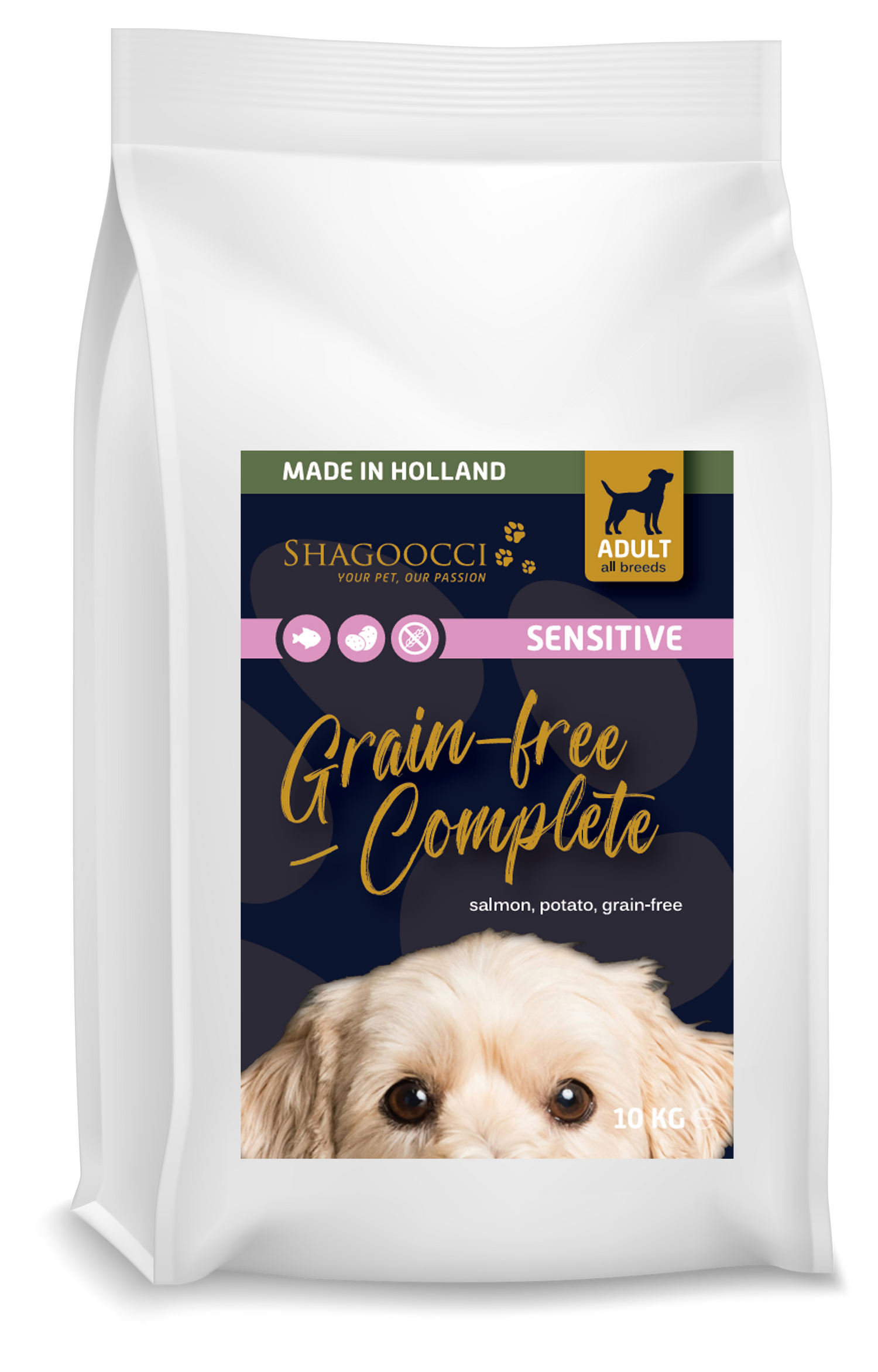 Sensitive - Grain Free Complete - Salmon, patato & grain free - Adult all breeds 10 kg