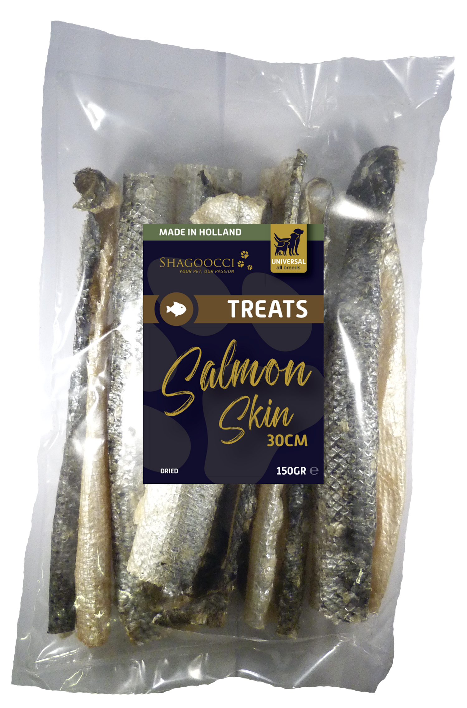 Salmon Skin Dried (30cm - 150 g)