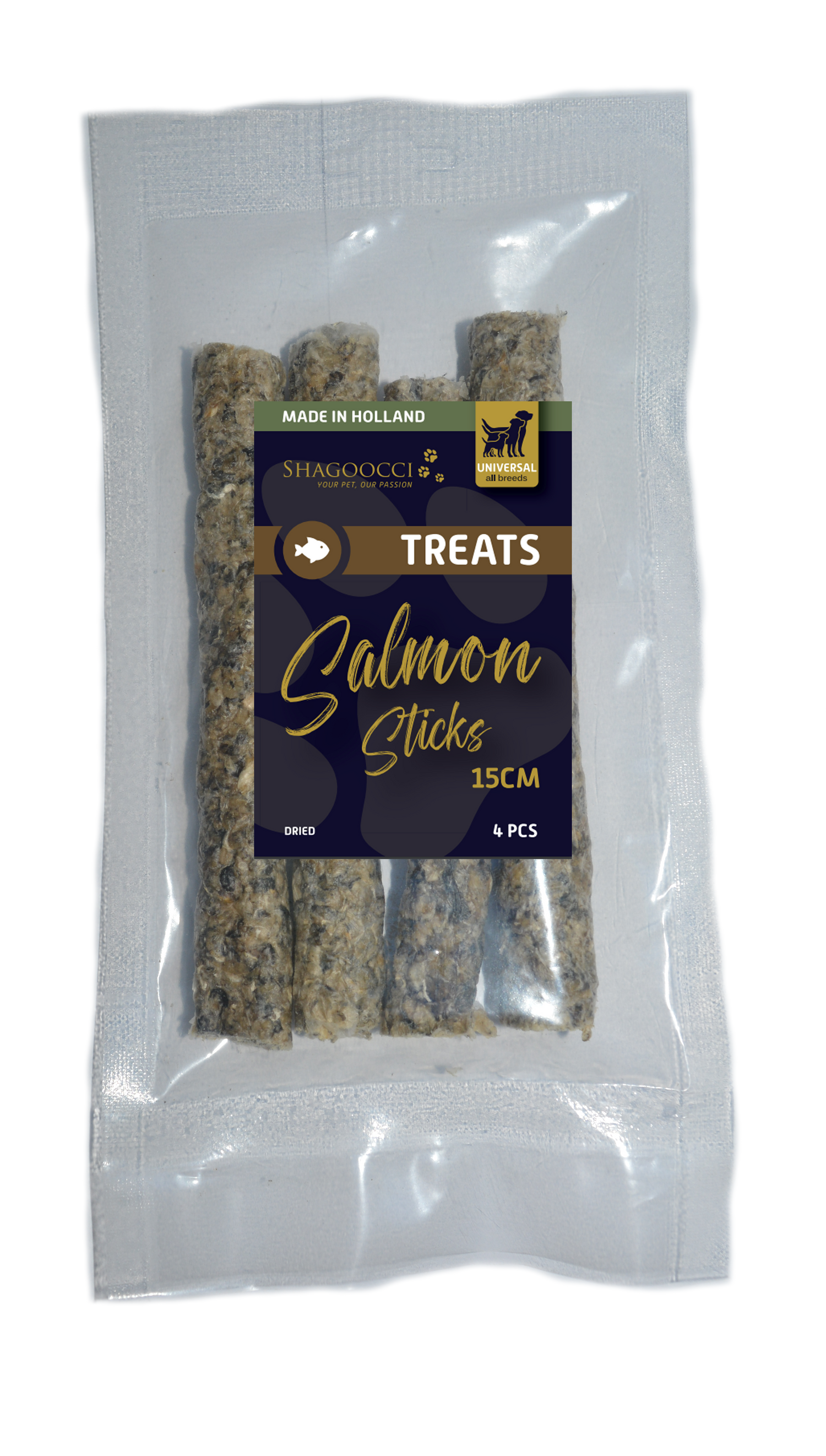 Salmon Sticks Dried ( 15cm - 4pcs)